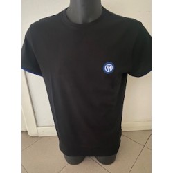 T-shirt  nera con logo inter